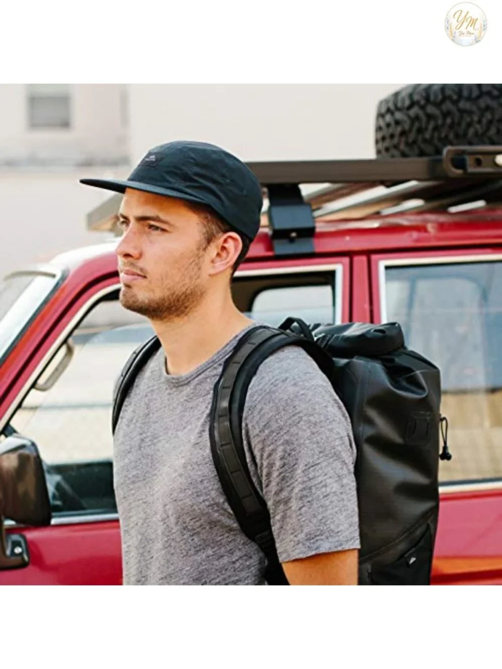 Lightweight Nylon 5 Panel Camp Hat with Snap Closure, Quick-Drying Outdoor
